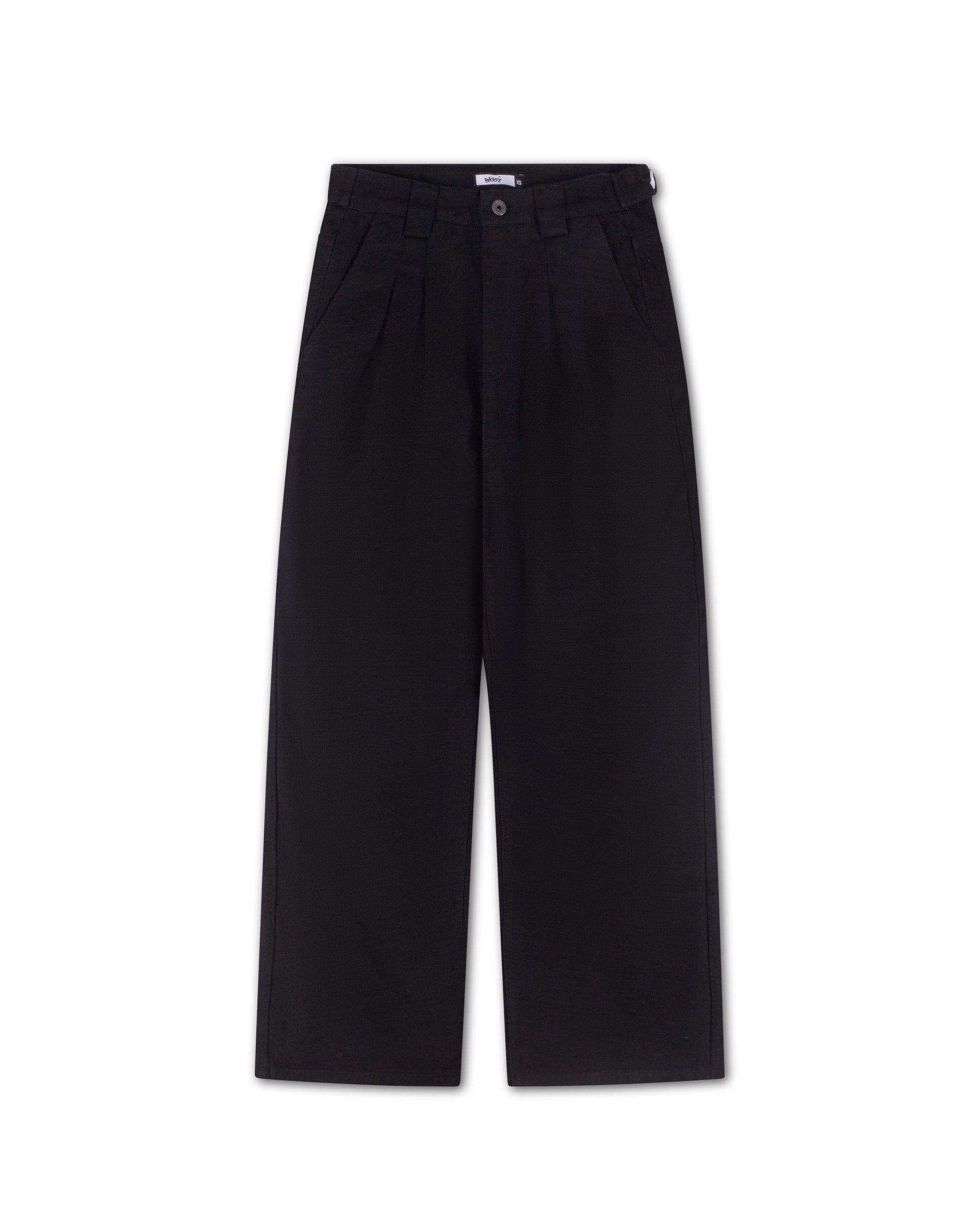 Black Pleated Denim