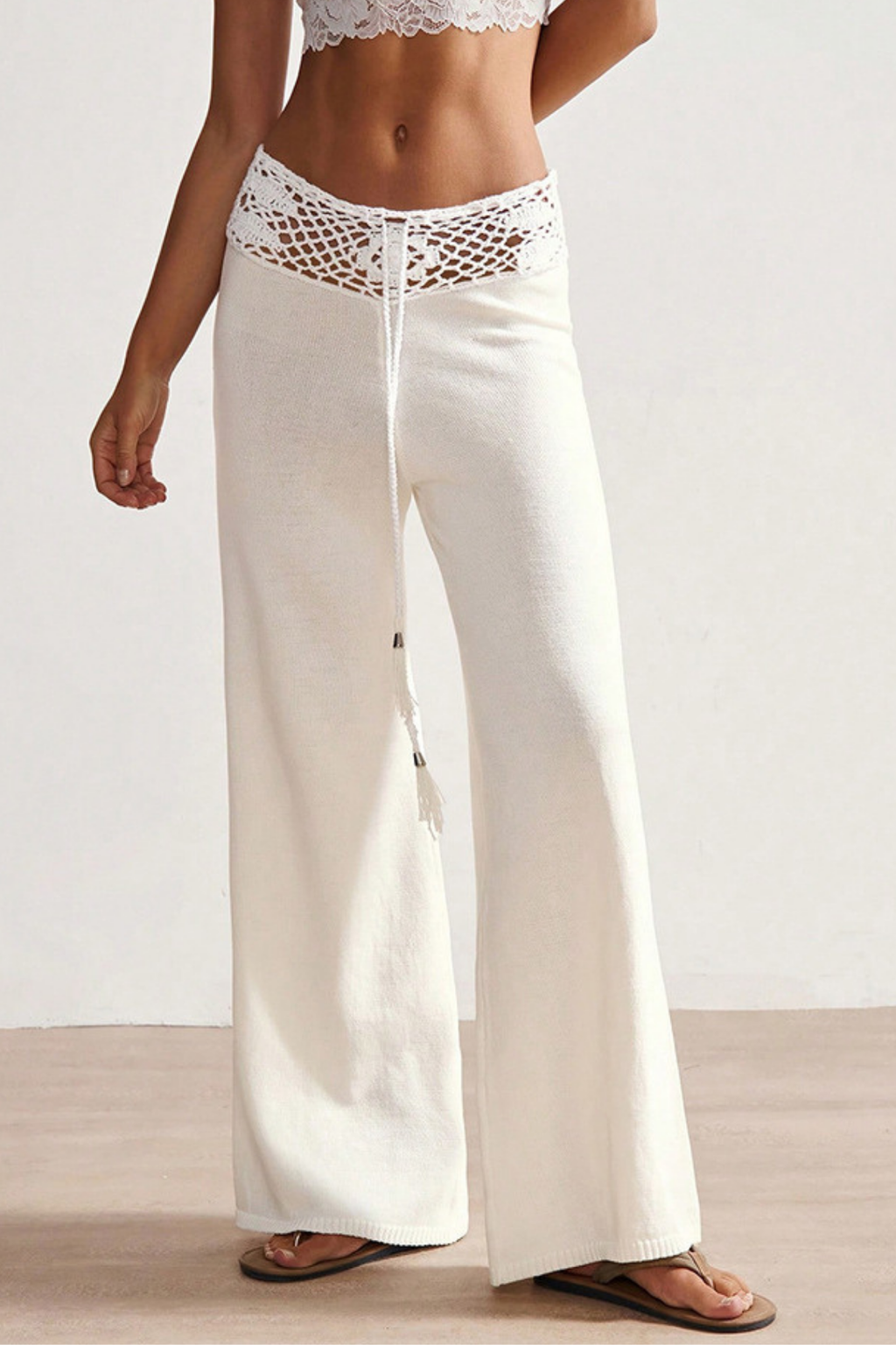 Playa Kirsty Crochet Knit Pants