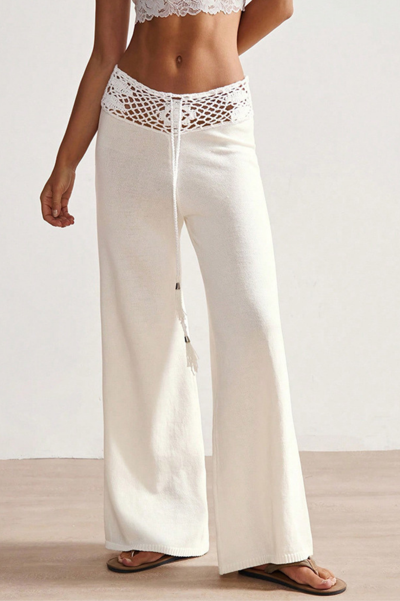Playa Kirsty Crochet Knit Pants